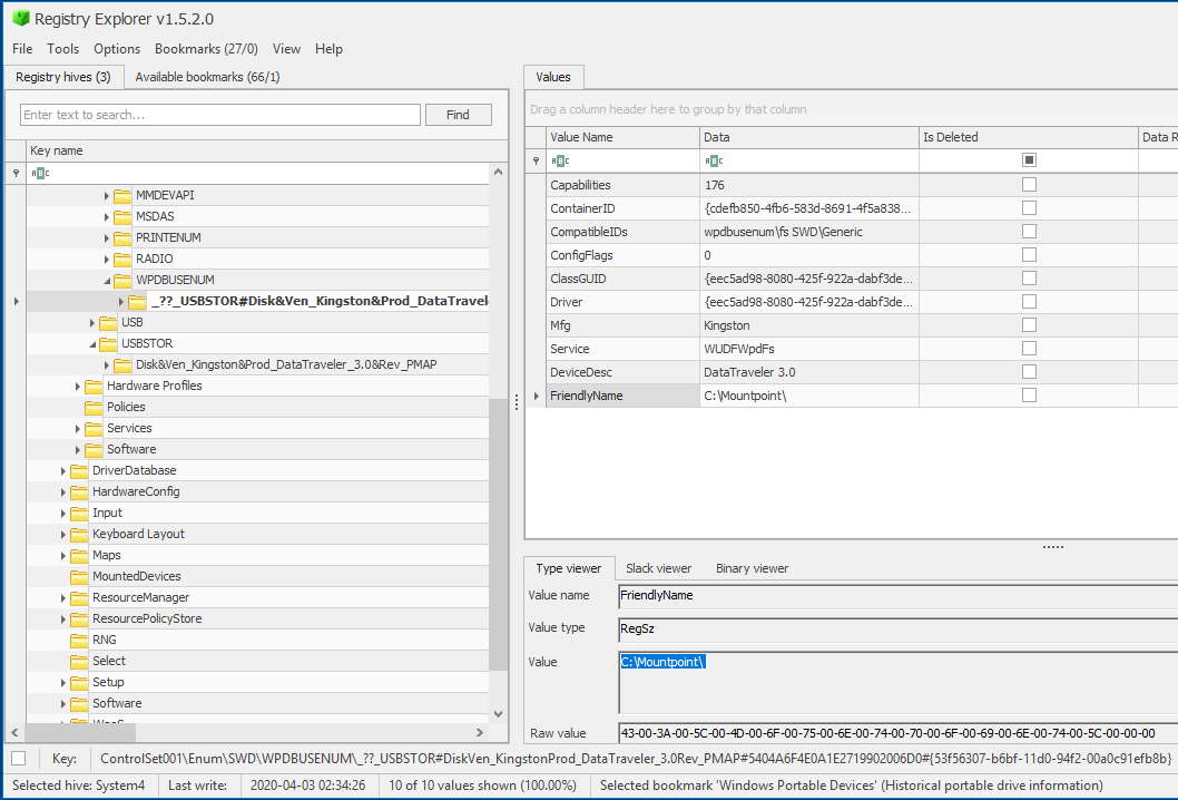 Investigating USB Drives using Mount Points Not Drive Letters B!nry